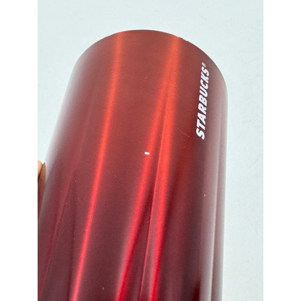 Starbucks‎ Christmas Holiday 24 oz Tumbler 2020 Stainless Steel Red (NO LID)